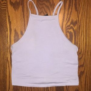 Light blue high neck crop top- Pac Sun